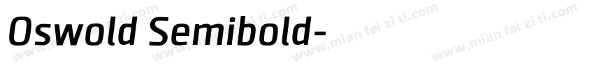 Oswold Semibold字体转换